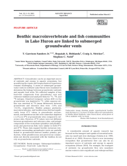 Benthic macroinvertebrate and fish communities in Lake Huron are