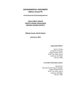 ENVIRONMENTAL ASSESSMENT Elkhorn Gravel Pit