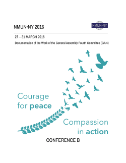 2016 Resolutions Conf. B - National Model United Nations