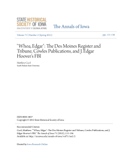 Whoa, Edgar - Iowa Research Online