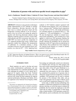 Estimation of genome-wide and locus