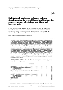 Habitat and phylogeny influence salinity