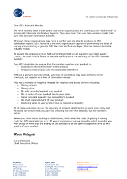 A letter to GS1 Australia members