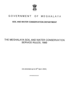 The Meghalaya Soil and Water Conservation Service Rules 1990