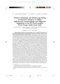 Relative chronology and absolute age dating of structures