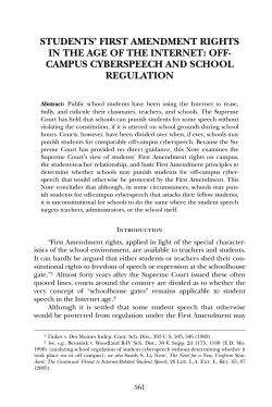 students` first amendment rights in the age