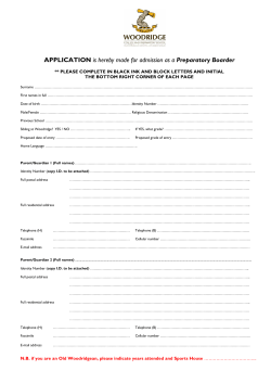 Preparatory Boarder application