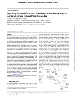 Exploiting Hidden Information Interleaved in the Redundancy of the