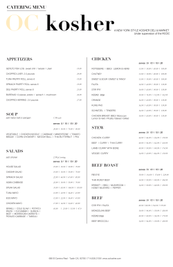 catering menu