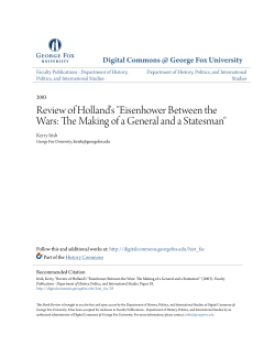 Eisenhower Between the Wars: The Making of a General and a