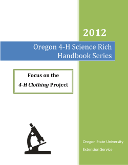 4-H Science Rich Handbook: Focus on 4