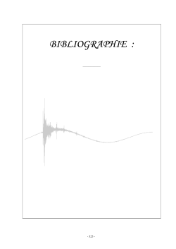 Bibliography : (dot = OK, - = to be copied)