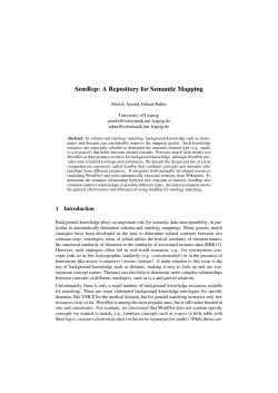 SemRep: A Repository for Semantic Mapping