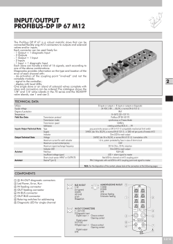 INPUT/OUTPUT PROFIBUS-DP IP 67 M12
