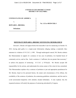 UNITED STATES DISTRICT COURT DISTRICT