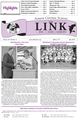 July 2016 - Albion Central School