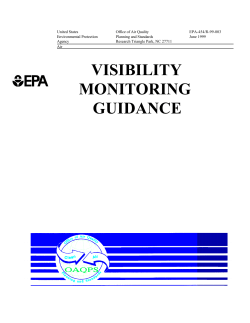 visibility monitoring guidance