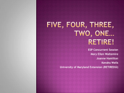 Five, four, three, two, one&hellip; RETIRE!