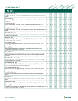 NUTRITIONAL INFO