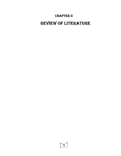 review of literature