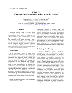 EMASPEL (Emotional Multi-Agents System for Peer to peer E