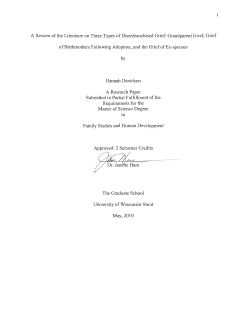 A Review of the Literature on Three Types of Disenfranchised Grief