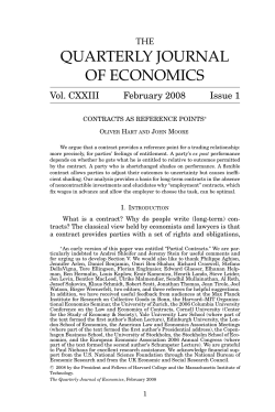 Contracts as Reference Points