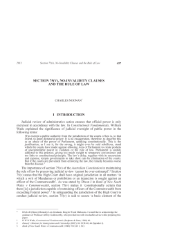section 75(v), no-invalidity clauses and the rule of law i introduction