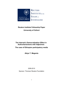 The Internet`s Democratization Effect in Authoritarianisms with