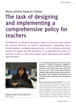 the task of designing and implementing a comprehensive policy for
