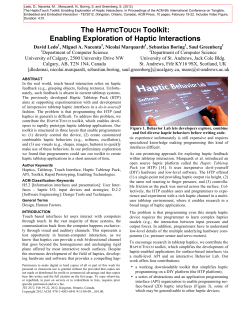 The HapticTouch Toolkit: Enabling Exploration of Haptic
