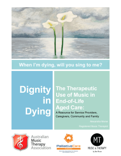 Dignity in Dying - MUSIC is THERAPY Tasmania
