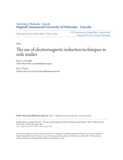 The use of electromagnetic induction techniques in soils studies