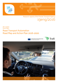 Road Transport Automation - Road Map and Action