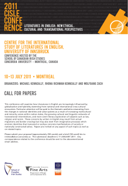 2011 CISLE Conference - Call for Submissions