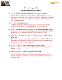 Last Conquistador Student Organizer Answer Key