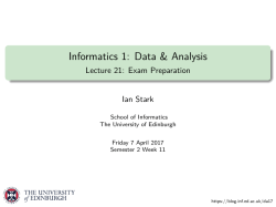 Slides - Informatics Blog Service