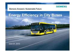 Energy Efficiency in City Buses
