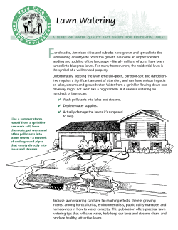 Lawn Watering - City of Northfield