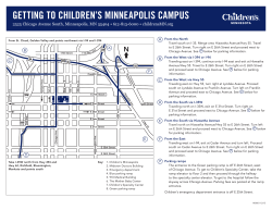 getting to children`s minneapolis campus