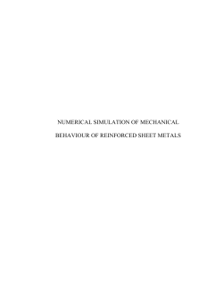 Numerical Simulation of Mechanical Behavior of