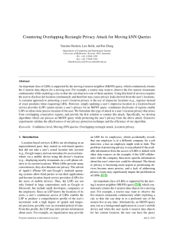Countering Overlapping Rectangle Privacy Attack for Moving kNN