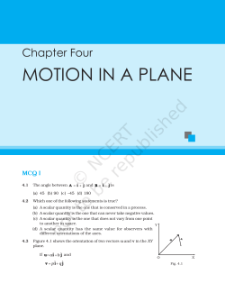 motion in a plane