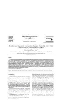 Reaction and nucleation mechanisms of copper electrodeposition