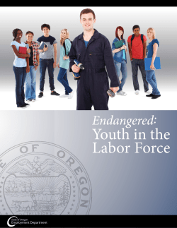 Endangered Youth in the Labor Force