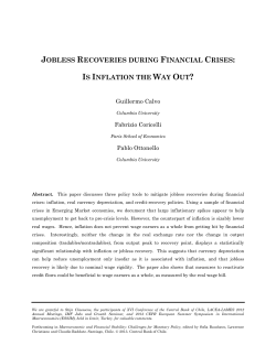 jobless recoveries during financial crises: is inflation the way out?