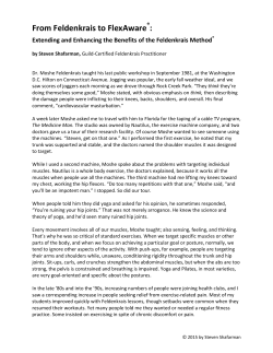From Feldenkrais to FlexAware :