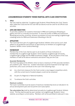 Constitution - Loughborough Sport