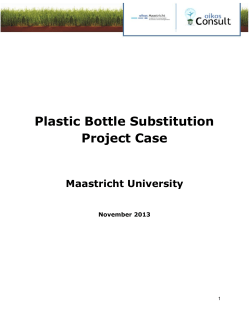 Plastic Bottle Substitution Project Case