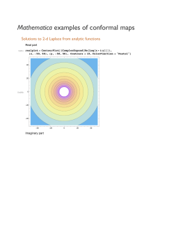 Mathematica examples of conformal maps